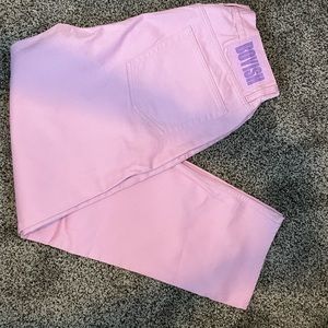 Boyish straight cut lilac jeans button fly size 29